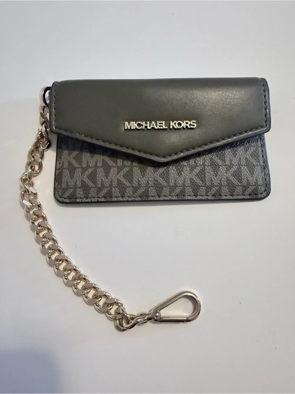 MICHAEL KORS Gray Logo Card Wallet - Picture 2 of 4